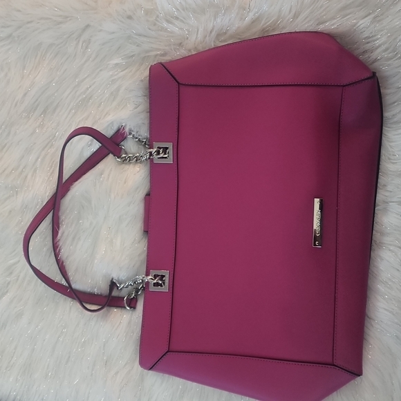 Calvin Klein Bags Pink Calvin Klein Large Shoulder Handbag Poshmark